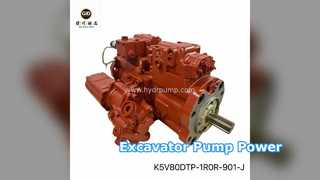 খননকারী হাইড্রোলিক পাম্প K5V80DTP পাওয়ার বুস্ট